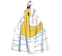 WANLON Little Yellow Duck - Capa con capucha para hombre y mujer, perfecta para cosplay, Navidad, Halloween, Pascua, carnaval