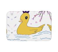 WANLON Little Yellow Duck Hem Mat 40x60 - Felpudo versátil para uso en exteriores e interiores, perfecto para cocina, dormitorio, sala de estar