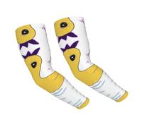 WANLON Little Yellow Duck - Mangas refrescantes unisex - Mangas elásticas de seda de hielo con protección solar, ideal para correr al aire libre, ciclismo