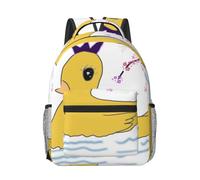 WANLON Little Yellow Duck Mochila de lona, ligera y cómoda, perfecta para la escuela secundaria, la universidad, viajes, estilo y simplicidad