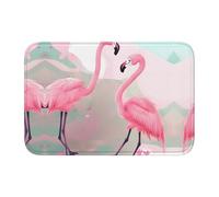 WANLON Love Flamingo - Tapete con dobladillo de 40 x 60 pulgadas, versátil para uso en exteriores e interiores, perfecto para cocina, dormitorio, sala de estar