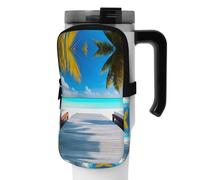 WANLON Maldives Holidays - Bolsa de accesorios versátil para botella deportiva, ideal para caminar, senderismo, yoga, gimnasio, resistente al agua y a prueba de golpes, Black, M, Soporte para tarjetas