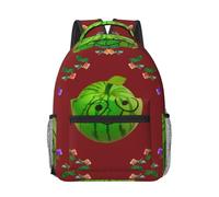 WANLON Mochila de lona Big Eye Watermelon, ligera y cómoda, perfecta para la escuela secundaria, la universidad, viajes, estilo y simplicidad