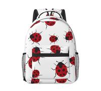 WANLON Mochila de lona Seven Star Ladybird, ligera y cómoda, perfecta para la escuela secundaria, la universidad, viajes, estilo y simplicidad