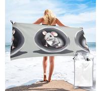 WANLON Mouse in the Hole - Juego de toallas de baño de microfibra de algodón suave y altamente absorbente para baño, playa y fitness