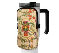 WANLON Owl Beliefs - Bolsa de accesorios versátil para botella deportiva, ideal para caminar, senderismo, yoga, gimnasio, resistencia al agua y a prueba de golpes, Black, M, Soporte para tarjetas de