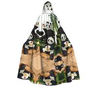 WANLON Pandas of Father and Son - Disfraz de adulto para hombre y mujer, perfecto para cosplay, Navidad, Halloween, Pascua, carnaval