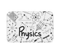 WANLON Physics Print - Tapete para dobladillo de 40 x 60 pulgadas, versátil para uso en exteriores e interiores, perfecto para cocina, dormitorio, sala de estar
