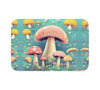WANLON Pretty Little Mushrooms - Tapete con dobladillo de 40 x 60 pulgadas, versátil para uso en exteriores e interiores, perfecto para cocina, dormitorio, sala de estar