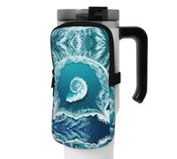 WANLON Sea of Love - Bolsa de accesorios versátil para botella deportiva, ideal para caminar, senderismo, yoga, gimnasio, resistencia al agua y a prueba de golpes, Black, M, Soporte para tarjetas de