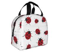 WANLON Seven Star Ladybird - Lonchera perfecta para el trabajo, picnic, viajes, actividades al aire libre - Bolsa de almuerzo grande pero elegante