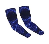 WANLON Shooting Star Heart - Mangas refrescantes unisex - Mangas elásticas de seda de hielo con protección solar, ideal para correr al aire libre, ciclismo