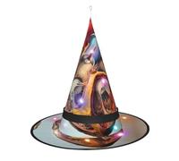 WANLON Sombrero de bruja de anatomía humana, accesorio de Halloween, vestido de fiesta de disfraces, ideal para carnaval, adultos, Navidad