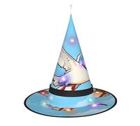 WANLON Sombrero de bruja de gaviotas voladoras, accesorio de Halloween, vestido de fiesta de disfraces, ideal para carnaval, adultos, Navidad