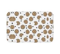 WANLON Tapete con dobladillo de galletas con chispas de chocolate, 40 x 60 pulgadas, versátil para uso en exteriores e interiores, perfecto para cocina, dormitorio, sala de estar