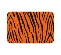 WANLON Tapete con dobladillo de leopardo tigre naranja, 40 x 60 pulgadas, versátil para uso en exteriores e interiores, perfecto para cocina, dormitorio, sala de estar