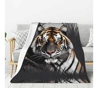 WANLON Tiger at rest - Manta de franela suave y acogedora, ideal para cama, sofá, campamento y viajes, manta ligera