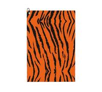 WANLON Toalla de golf de leopardo tigre naranja, toalla de gimnasio suave y absorbente para golf, correr, yoga y más, secado rápido y conveniente