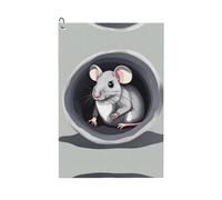 WANLON Toalla de golf Mouse in the Hole, toalla de gimnasio suave y absorbente para golf, correr, yoga y más, secado rápido y conveniente