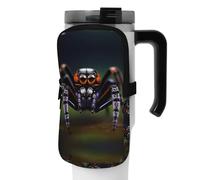 WANLON Tropical Rainforest Spiders - Bolsa de accesorios versátil para botellas deportivas, ideal para caminar, senderismo, yoga, gimnasio, resistencia al agua y a prueba de golpes, Black, S, Soporte