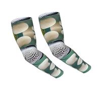 WANLON White Tropical Fish - Mangas refrescantes unisex - Mangas elásticas de seda de hielo con protección solar, ideal para correr al aire libre, ciclismo