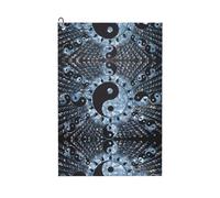 WANLON Ying Yang Diagram - Toalla de golf suave y absorbente para golf, correr, yoga y más, secado rápido y conveniente