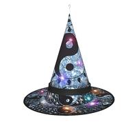 WANLON Ying Yang Diagrama Sombrero de bruja accesorio de Halloween - Vestido de fiesta de disfraces - Ideal para carnaval adultos, Navidad