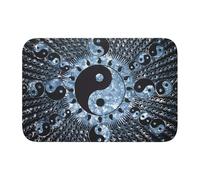 WANLON Ying Yang - Tapete de dobladillo con diagrama de 40 x 60 pulgadas, versátil para uso en exteriores e interiores, perfecto para cocina, dormitorio, sala de estar