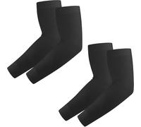 Wanme 2 Pares Mangas para Brazos Mujer Hombre, Mangas del Brazo Protección UV, Manguitos Running Voleibol Bicicleta Deportes Ciclismo Golf, Actividades al Aire Libre (2 Pares Negro)