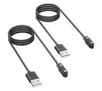 Wanme Cargador compatible con YAMAY SW022, cargador magnético de reloj inteligente de 2 pines de 4 mm, cables de carga de reloj inteligente de 100 cm compatibles con Ticwatch GTX, Xiaomi Haylou RT