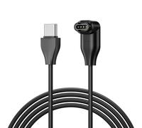 Wanme Cargador para Garmin Fenix Venu 2/Venu Sq/Sq Music 2, cargador USB-C Cable angular 90 grados para Garmin Fenix Venu 2 plus|Sq|2|2S,3.3FT/1m
