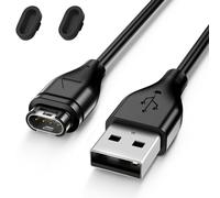 Wanme Cargador USB para Cargador Garmin Forerunner 55 45 45S 165 245 255 255S 265 265S 745 935 945 955 965, Cable de Carga Rápida de 50CM, con 2 Tapones Antipolvo de Silicona (50cm)