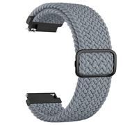 Wanme Correa de nailon elástica trenzada, 20 mm, color gris azul, compatible con Garmin Forerunner 55/645/245, correa deportiva para reloj