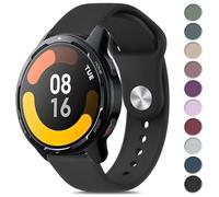 Wanme Correa para Amazfit GTR 2 / GTR 3 Pro, 22 mm Silicona Negro, 250 mm, Diseño Mesh, Compatible con Amazfit GTR 4 / GTR 3
