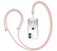 Wanme Correa para el cuello para móvil, compatible con todas las fundas telefónicas, ajustable cordón bandolera para iPhone, Xiaomi, Samsung y todos los smartphones, oro rosa, Talla única