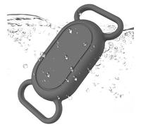 Wanme Funda de Silicona Samsung Galaxy SmartTag2, Galaxy SmartTag 2 Perros Funda Collar, Protector de Collar para Gatos SmartTag2, Carcasa Impermeable Antipérdida Completamente Cerrada (Gris)