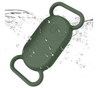 Wanme Funda de Silicona Samsung Galaxy SmartTag2, Galaxy SmartTag 2 Perros Funda Collar, Protector de Collar para Gatos SmartTag2, Carcasa Impermeable Antipérdida Completamente Cerrada (Verde Oscuro)