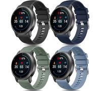 Wanme - Pulsera compatible con Garmin Forerunner 255/Vivoactive 4/Venu 3/Venu 2/Forerunner 265, 22 mm, silicona deportiva, sustituye a la pulsera (Z-negro/azul, gris/oliva verde/medianoche azul, 22 mm