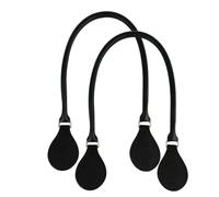 WanMing 1 par de Correas de Cuero con Asas largas y Cortas para Bolso de Mano O Bag, Redondas y concisas, con Hebilla en D para Bolso de Mano clásico Mini Obag para Mujer