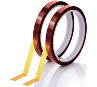 Wanmu 2 rollos de cinta de calor de 10 mm x 33 m, cinta adhesiva de vinilo aislante resistente al calor, cintas de sublimación de temperatura para soldadura electrónica, placa de circuito, sin