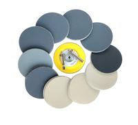 Wanmutrun 75MM Dischi Abrasivi Velcrati 100 pezzi 400 600 800 1000 1200 1500 2000 3000 5000 7000Grana Carta Vetrata Impermeabile in Carburo di Silicio Adatta per Piccole Lucidatrici