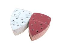 Wanmutrun Papel de Lija Mouse Set 100 piezas 11 Hoyos Grano80 Hojas de Lija Triangular para Lijadora de Detalle Mouse