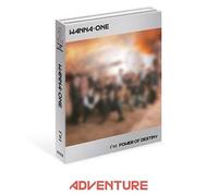 WANNA ONE - WANNA ONE [1¹¹=1 POWER OF DESTINY] 1st Album ADVENTURE CD+120p Photo Book+1ea Sleeve Cover+1p Stamp Sicker +1p Flim Photo Card+1ea Lyrics+1ea Golden Ticket+Tracking Number K-POP SEALED