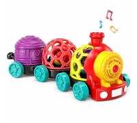 Wanonoo Juguetes Bebé 6-12 Meses Sensorial Montessori - Tren de Juguete con Coches Musical - Juguete Educativo para Gatear Motricidad Fina Regalo Bebé Niño Niña 1 Año Cumpleaños Pascua Navidad