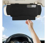 WANPOOL - Extensor para Visera Parasol de Coche, persiana, Protector Solar antirreflejante para Conductor o Pasajero del Asiento Delantero, 1 Unidad, Negro