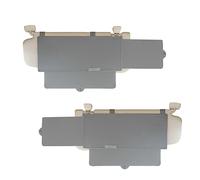 WANPOOL - Parasol para Visera de Coche, Extensor de Parasol antirreflejos para Asiento Delantero, Conductor y Pasajero, 2 Piezas (Gris)