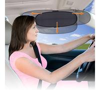 WANPOOL Protector Antideslumbrante Extensor del Parasol del Coche para Conductores y Pasajeros del Asiento Delantero, 1 Unidades (Plateado)