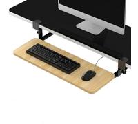 Wansiman Bandeja ExtraíBle para Teclado Bajo Escritorio,CajóN De Computadora De Plataforma Deslizante,No Se DañA FáCilmente,para Adaptarse A La MayoríA De Los Escritorios EstáNdar