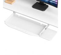 Wansiman Portateclado con Bandeja ExtraíBle,Bandeja Ajustable para Teclado De Ordenador,CajóN para Teclado Debajo del Escritorio,Ahorra Espacio,para En Cualquier Entorno DoméStico U Oficina