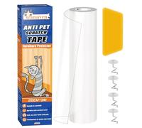 Wansiven Protector de muebles antiarañazos, cinta transparente antiarañazos para gatos, resistente al desgaste y a los arañazos, cinta adhesiva para disuasión de arañazos para alfombras, sofás